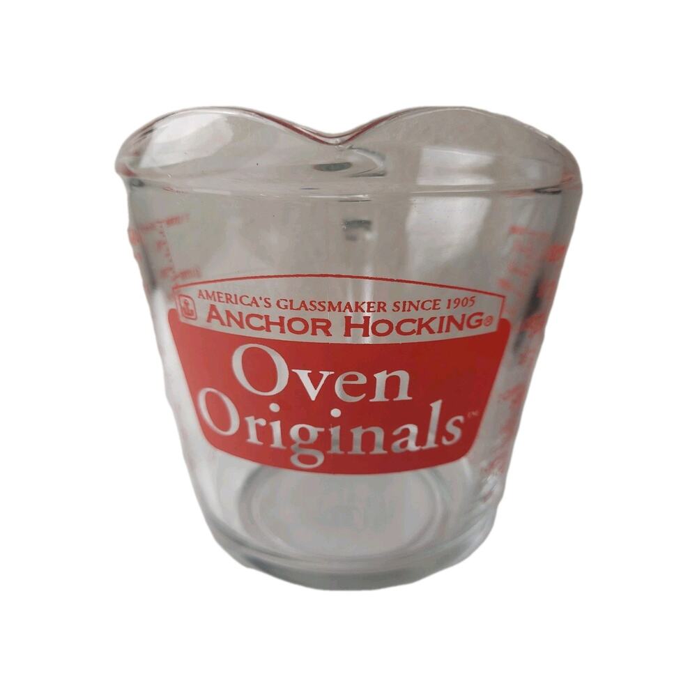 VTG Anchor Hocking Measuring Cup Oven Originals 4 Cup 1 Qt 1L 1000ml 32oz Glass